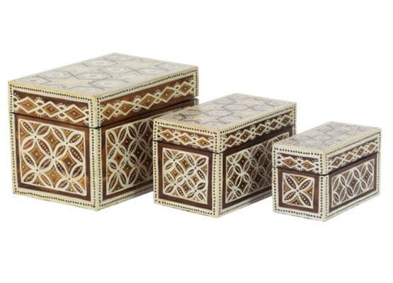 3 pieces set batik boxes