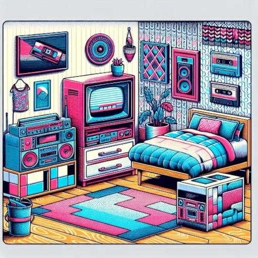 80s bedroom square