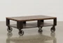 Mountainier Storage Coffee Table With Wheels - Signature