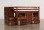 Sedona Junior Wood Loft Storage Bed With Junior Stair Chest - Side
