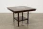 Sutton 48" Square Espresso Kitchen Counter Table With Lazy Susan - Back