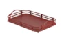 2 Piece Set Red Metal Trays - Material