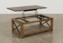 Tillman Lift-Top Coffee Table With Wheels - Side