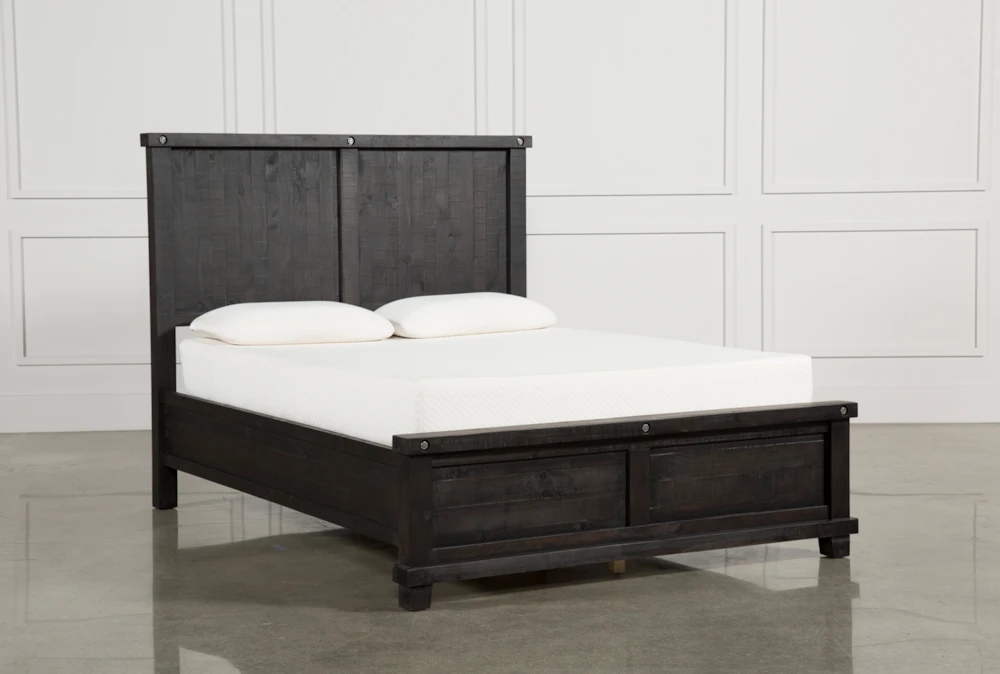 Jaxon Espresso King Wood Panel Bed