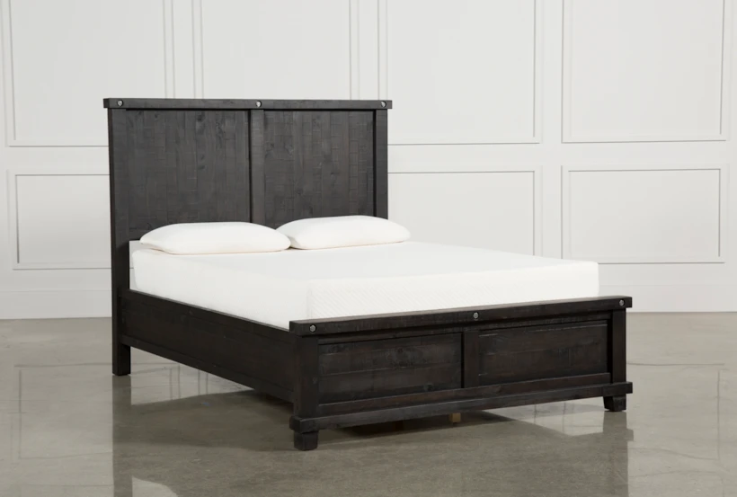 Jaxon Espresso King Wood Panel Bed - 360