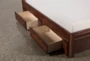 Sedona Full Wood Platform Bed With Single 2- Drawer Storage Unit - Top