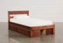 Sedona Twin Wood Platform Bed With Double 2- Drawer Storage Unit - Signature