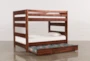Sedona Full Over Full Wood Bunk Bed With Trundle With Mattress - Side