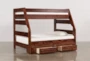 Sedona Twin Over Full Wood Bunk Bed With 2-Drawer Storage Unit - Side