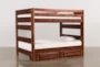Sedona Full Over Full Wood Bunk Bed With 2-Drawer Storage Unit - Signature