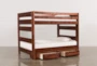 Sedona Full Over Full Wood Bunk Bed With 2-Drawer Storage Unit - Side