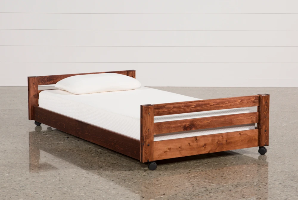 Sedona Twin Wood Caster Bed