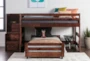 Sedona Junior Wood Loft Bed With Twin Caster Bed & Junior Stair Chest - Room