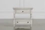 Kincaid White Open 28" 2-Drawer Nightstand - Side