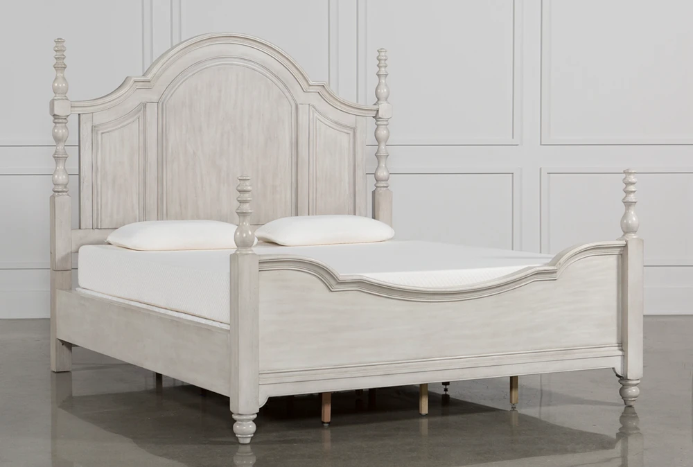 Kincaid White Queen Wood Poster Bed