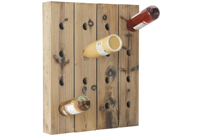 Wooden Wall Wine Rack - 360