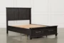 Jaxon Espresso California King Wood Platform Storage Bed - Back