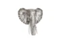 16 Inch Silver Elephant Head - Signature