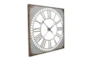 36 Inch Aged Metal Roman Clock - Material