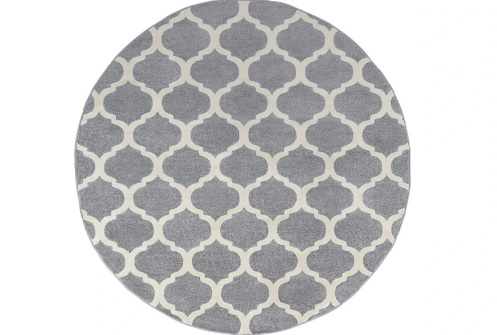 7'9" Round Rug-Anor Charcoal