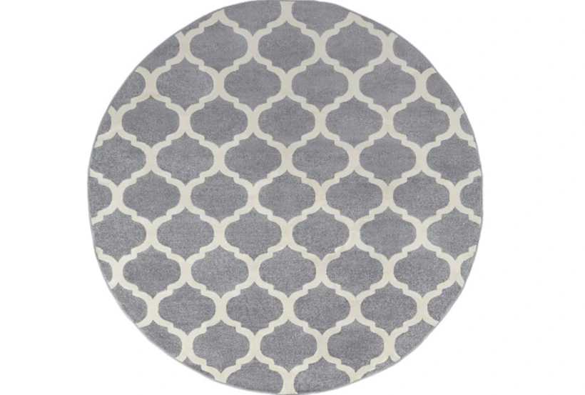 7'9" Round Rug-Anor Charcoal - 360