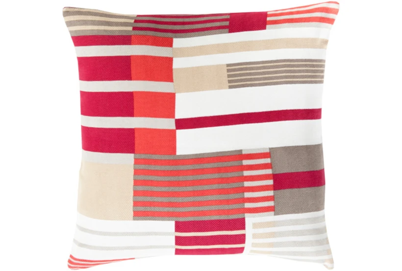 Accent Pillow-Red Chloe Plaid 22X22 - 360