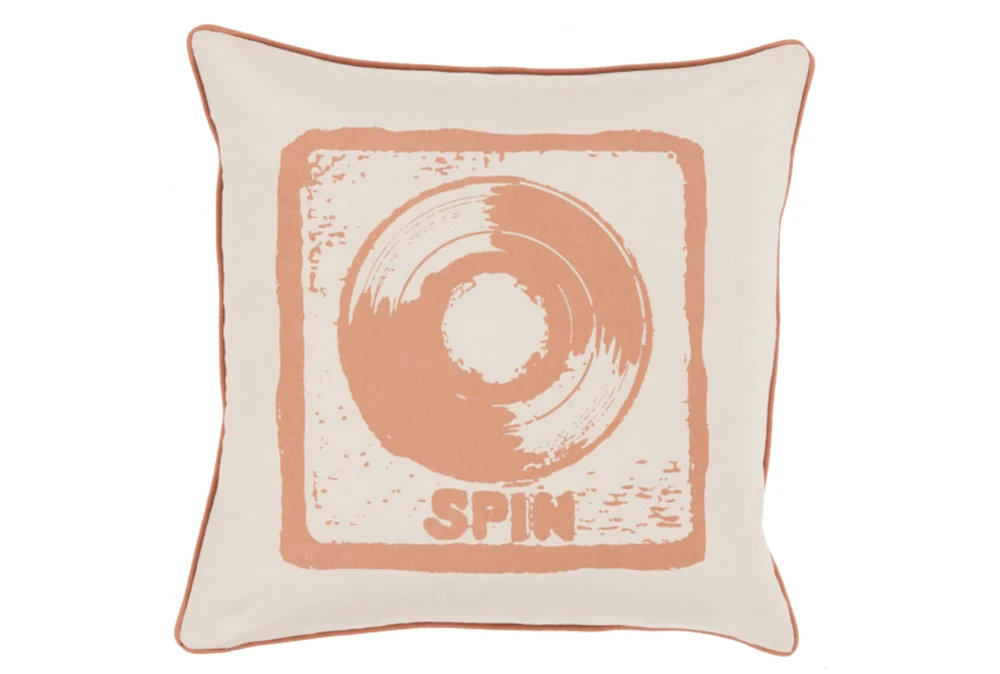 Accent Pillow-Spin Orange 20X20