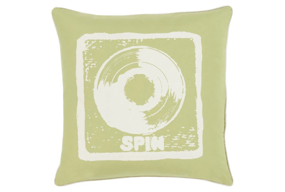 Accent Pillow-Spin Lime/Ivory 18X18