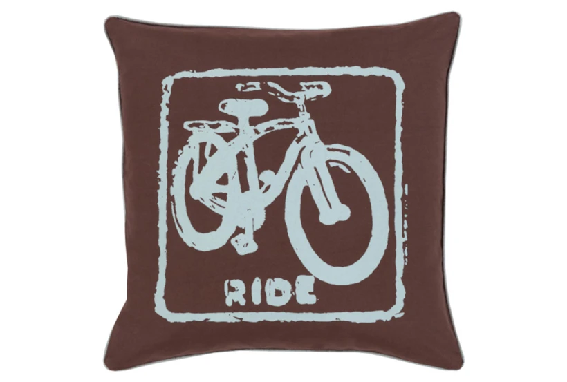 Accent Pillow-Ride Black/Slate 18X18 - 360