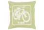 Accent Pillow-Ride Lime/Ivory 18X18 - Signature