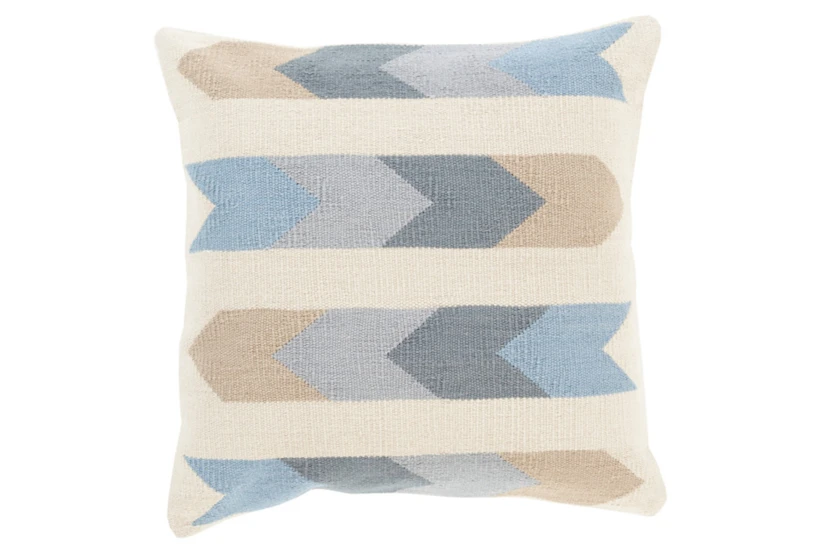 Accent Pillow-Arrow Abstract Beige Multi 18X18 - 360