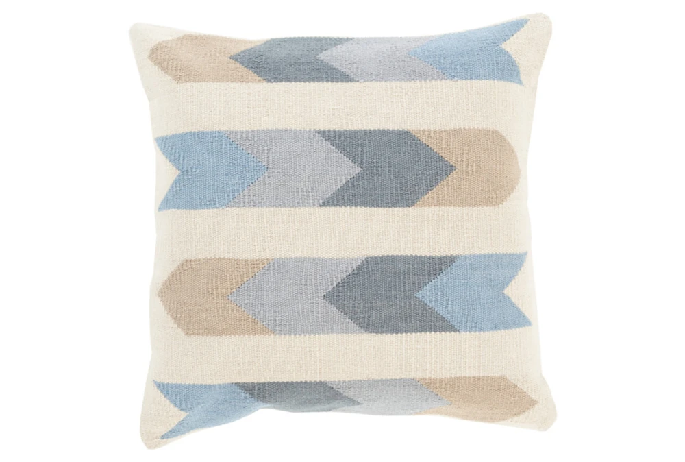 Accent Pillow-Arrow Abstract Beige Multi 18X18