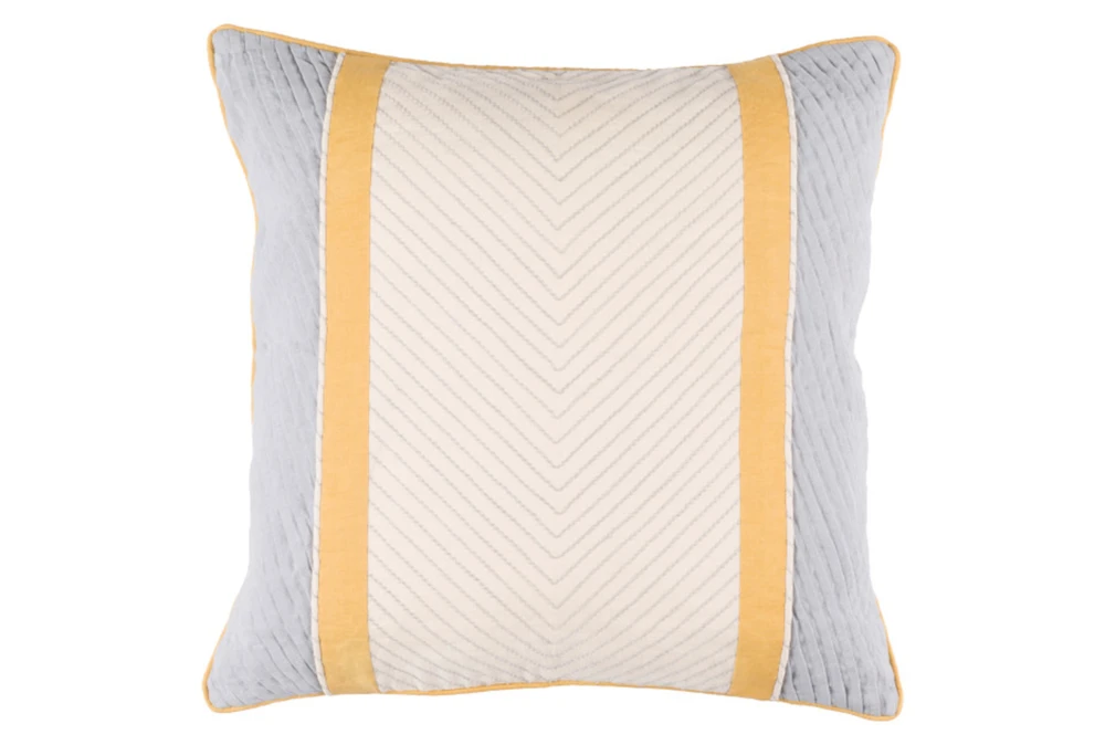 Accent Pillow-Polly Yellow Stripe 18X18