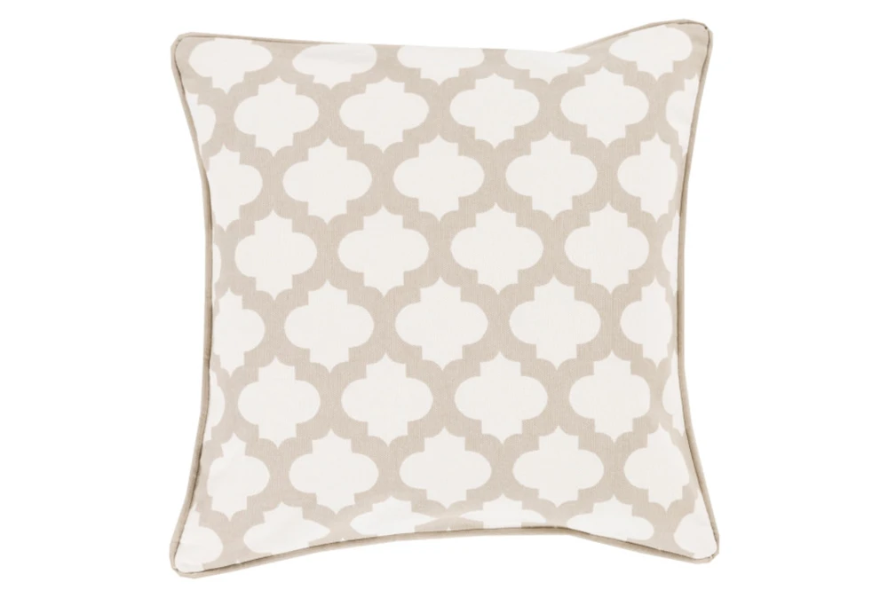 Accent Pillow-Ivory Morrocan Tile 18X18