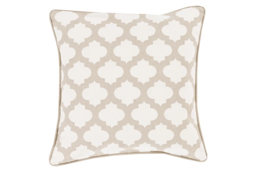 Accent Pillow-Ivory Morrocan Tile 18X18 - 360