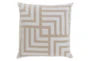 Accent Pillow-Celisse Striped Square Light Tan 18X18 - Signature