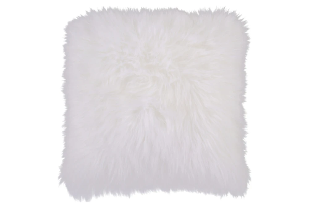 Accent Pillow-Fur Ivory 20X20
