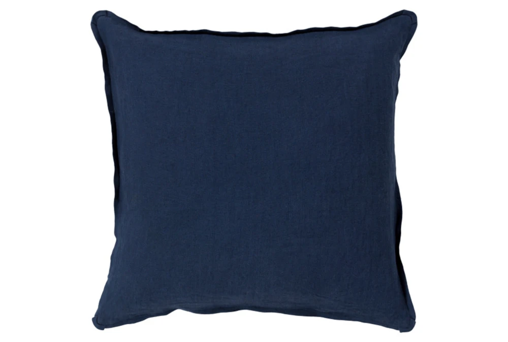 Accent Pillow-Elsa Solid Navy 18X18