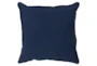 Accent Pillow-Elsa Solid Navy 18X18 - Signature