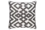 Accent Pillow-Langley Zig Zag Geo Charcoal/Ivory 20X20 - Signature