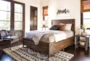 Rowan Espresso Queen Wood Panel Bed WithStorage - Room^