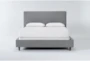 Dean Charcoal Full Upholstered Panel Bed - Signature