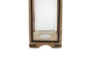 31 Inch Wood Metal Glass Lantern - Detail