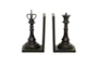8 Inch Chess Bookend - Back
