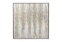 White Contemporary Abstract Canvas Wall Art, 47"x 47" - Signature