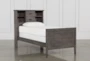Owen Grey Twin Wood Bookcase Bed With No Storage - Signature