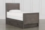 Owen Grey Twin Wood Panel Bed With Trundle Storage - Signature