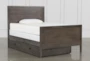 Owen Grey Full Wood Panel Bed With Trundle Storage - Signature