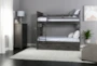 Owen Grey Twin Over Twin Wood Bunk Bed With Storage Trundle - Room