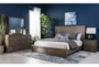 Riley Greystone Queen Wood Panel Bed With Storage and USB - Room